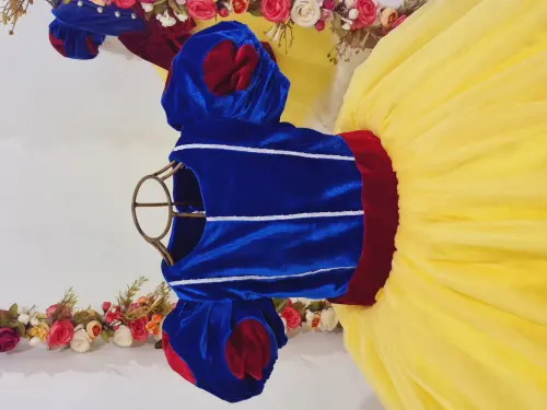 Vestido Branca Neve Corpo Veludado