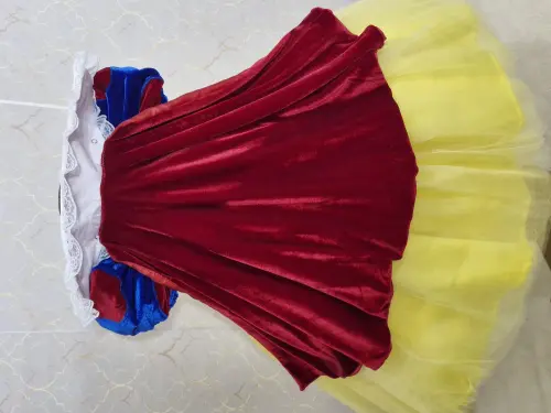 Vestido Branca Neve Corpo Veludado