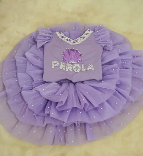 Conjunto Boby Saia Sereia Luxo