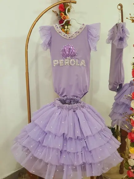 Conjunto Boby Saia Sereia Luxo