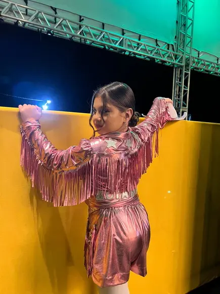 Conjunto Boiadeira Rosa Franja