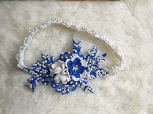 Faixa de pérolas com arranjo
