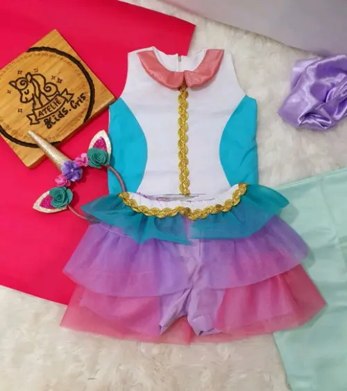 fantasia Conjunto lol unicórnio