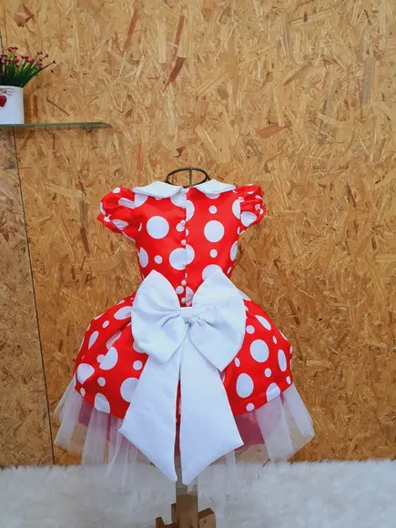 Mínnie Vermelha vestido da mínnie