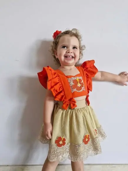 Romper Vestido Moana Tamanho Único