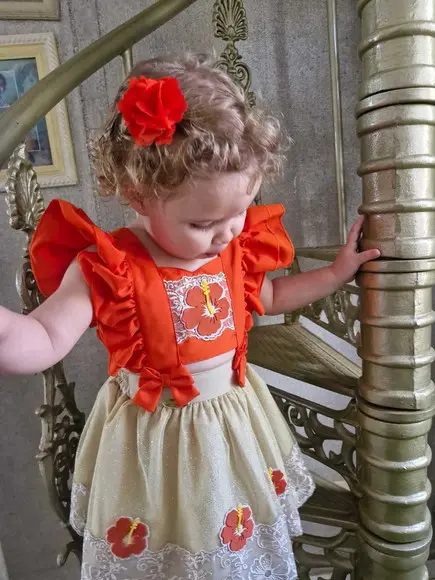 Romper Vestido Moana Tamanho Único