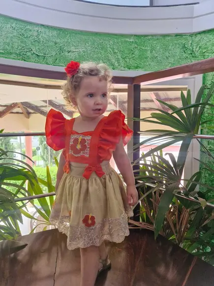 Romper Vestido Moana Tamanho Único
