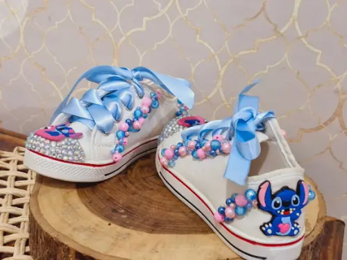 Sapato Estilo All Star Tema Stitch