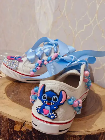 Sapato Estilo All Star Tema Stitch