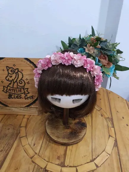 Tiara coroa de flores