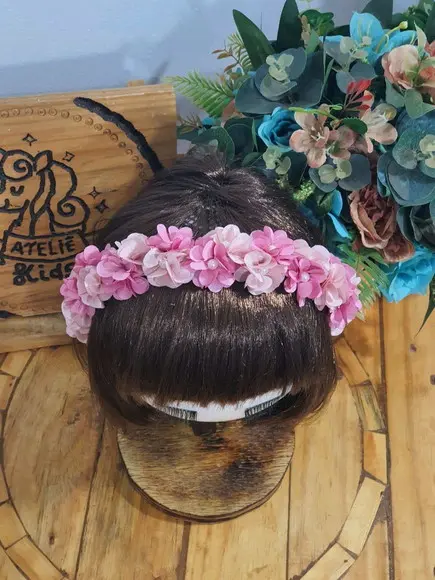Tiara coroa de flores