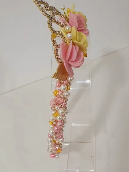 Tiara Coroa Flores Princesa Disney