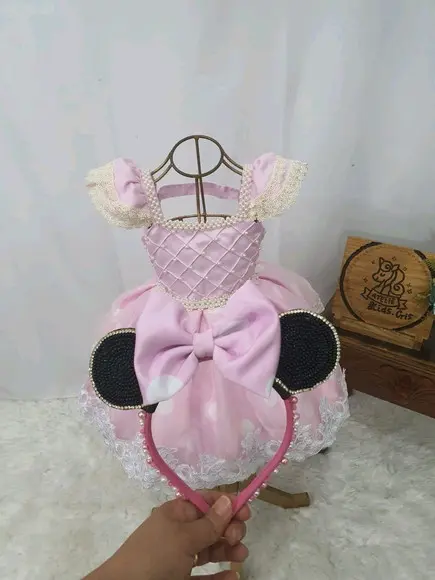 Tiara da mínnie Rosa