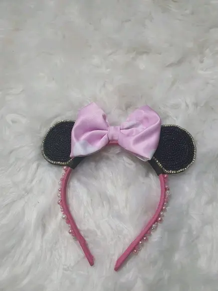 Tiara da mínnie Rosa