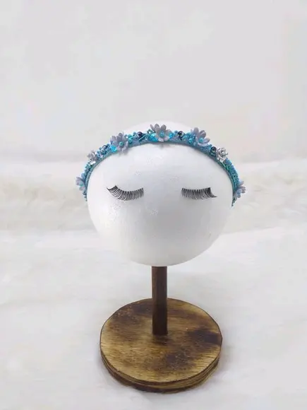 Tiara headband Blue bebê