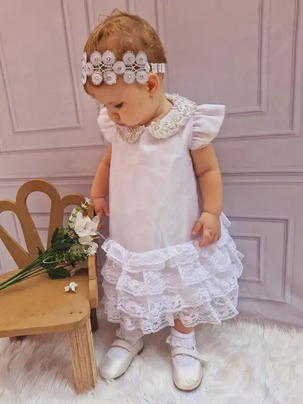 Tiara Herdband Batizado Infantil