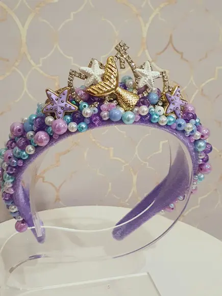 Tiara Luxo Coroa Sereia