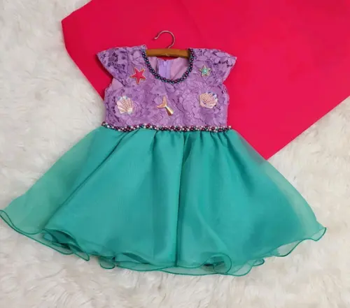 Vestido Ariel Pequena Sereia