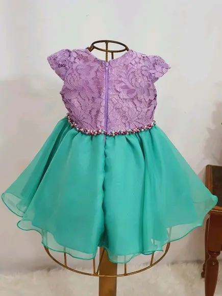 Vestido Ariel Pequena Sereia