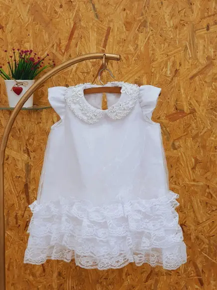 Vestido batizado babadinho