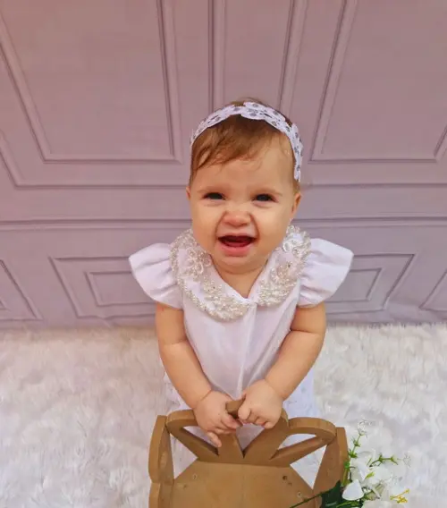 Vestido batizado babadinho