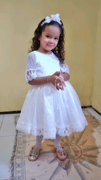 Vestido batizado infantil