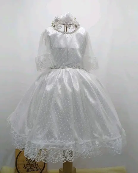 Vestido batizado infantil