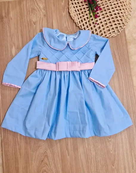 Vestido Bonequinha Azul