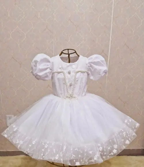 Vestido Branco Luxo Batizado