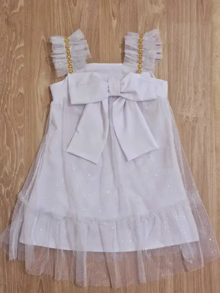 Vestido Branco Reveillon Infantil