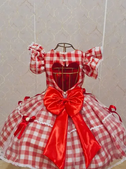 Vestido Caipirinha Delicada Festa Junina