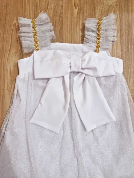 Vestido Branco Reveillon Infantil