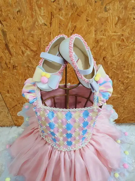 Vestido Circo Rosa Palhacinha