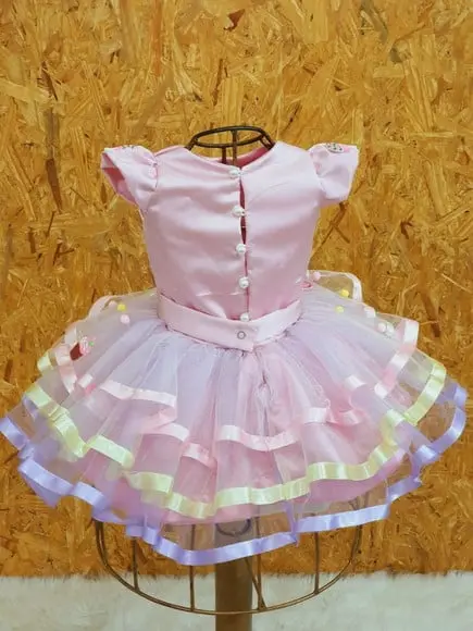 Vestido Confeitaria Colorida