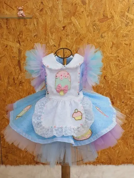 Vestido Doces Doceria Comprimento Curto