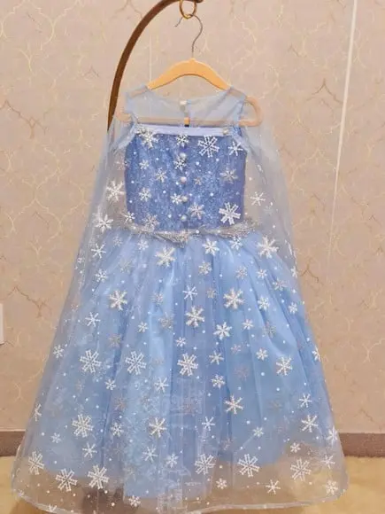 Vestido Elsa Frozen com Capa