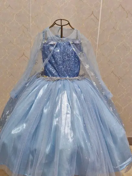 Vestido Elsa Frozen com Capa