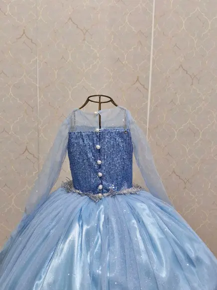 Vestido Elsa Frozen com Capa