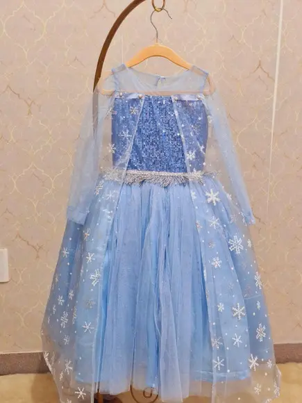 Vestido Elsa Frozen com Capa
