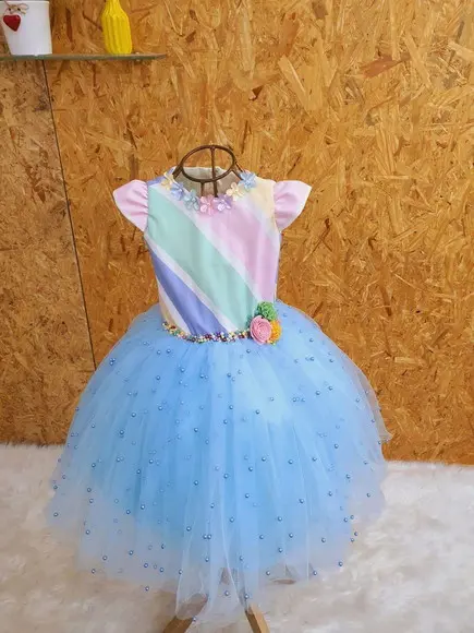 Vestido jardim candy color