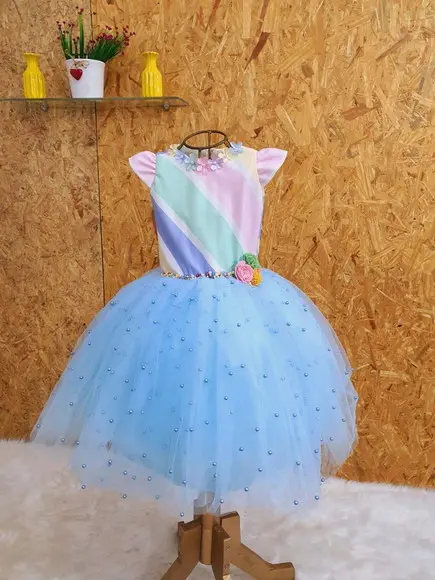 Vestido jardim candy color