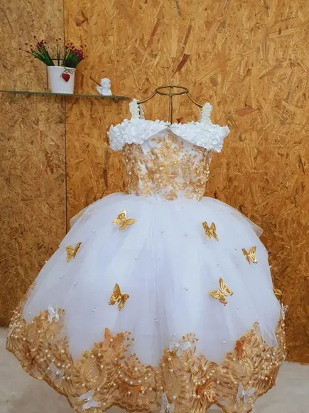 Vestido Luxo Jardim das Borboletas