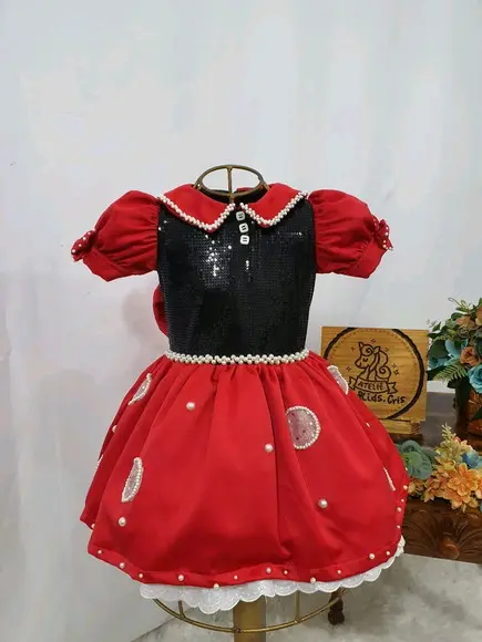 Vestido Luxo Mínnie Vermelha