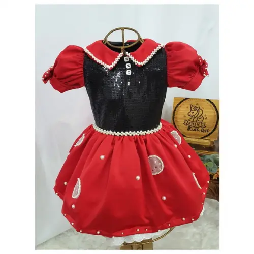 Vestido Luxo Mínnie Vermelha