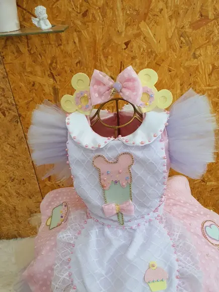 Vestido Minnie Confeiteira