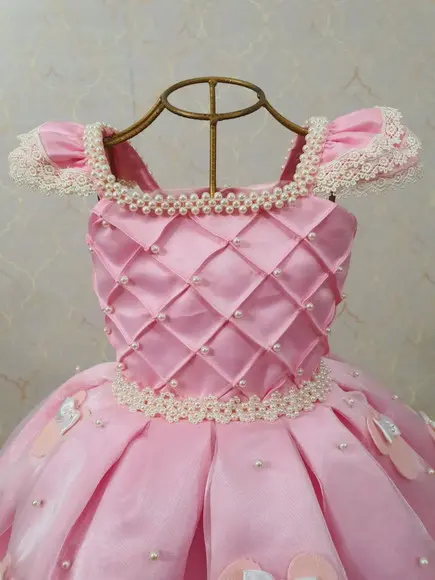 Vestido Minnie Rosa Luxo