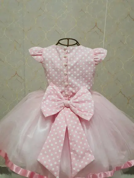 Vestido Minnie Rosa Poa