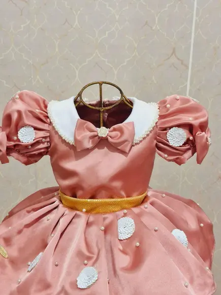 Vestido Minnie Rosé Luxo