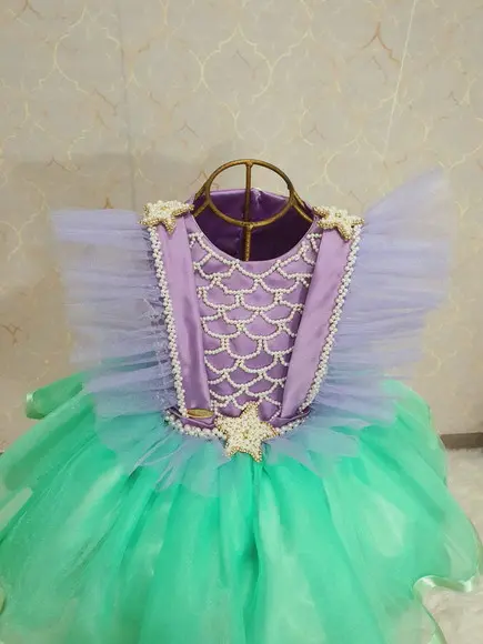 Vestido Pequena Sereia Comprimento Curto