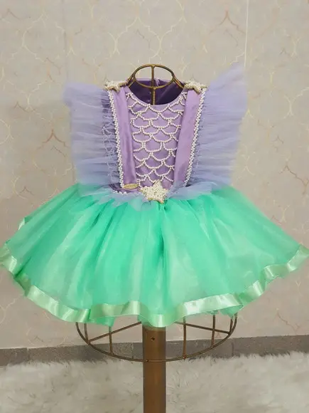 Vestido Pequena Sereia Comprimento Curto
